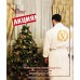Халат мужской длинный под вышивку, размеры L/XL, XXL, XXXL, 4XL