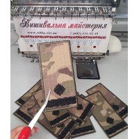Шеврон Майор на липучці, колір тканини мультікам, піксель, олива Шеврон Майор на липучці, колір тканини мультікам, піксель, олива