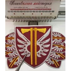 Військові шеврони ЗСУ на липучці, парадні шеврони