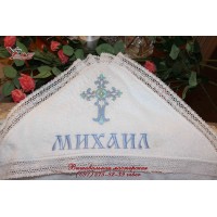 Крыжма махровая с капюшоном «Сила рода»