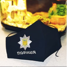Захисна маска для обличчя з емблемою поліції