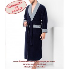 Бамбуковый халат мужской для вышивки. Размеры: L/XL, 2XL, 3XL, 4XL