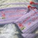Махровое полотенце  сиреневое 420 г с бордюром