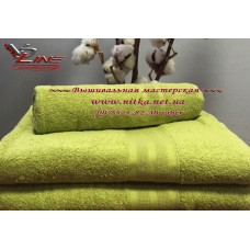 Махровое полотенце 420 г Olive оливковое